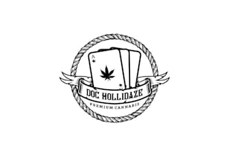 do amazing classic poker style logo for top cannabis company