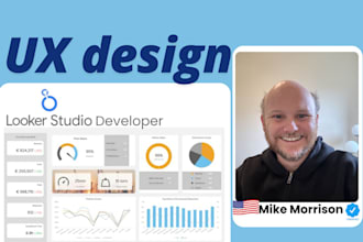 design website ui ux design excel dashboard saas CRM  design in looker or excel