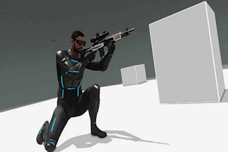 create shooting games, multiplayer games, godot games, and design unity 3d games