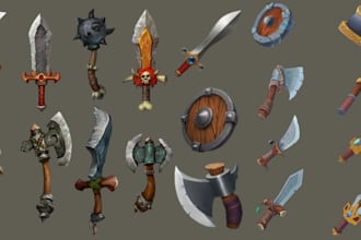 create the best and most stylized 3d game asset to the taste of your game
