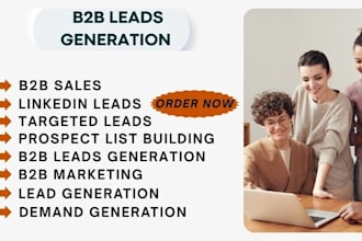 provide targeted b2b lead generation, sales lead, linkedin, prospect email list