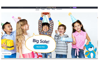 design baby shopify store kids toy website kids clothing baby toy adult store