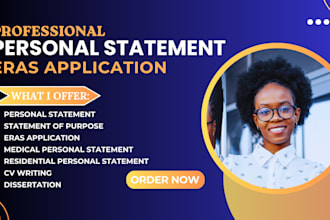 proofread edit personal statement of purpose medical, college application