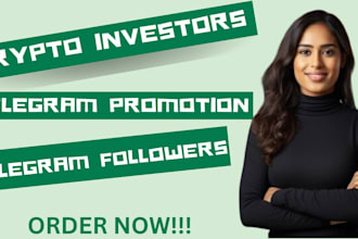 add 10m crypto investors follower to crypto telegram, wallet holders x marketing