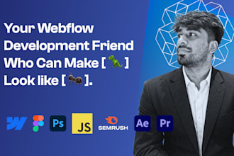 design, develop, convert, update or fix your webflow website