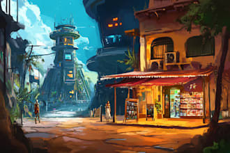 make environment concept art landscape design