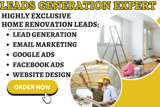 generate hot home renovation leads home remodelling lead home inspection website