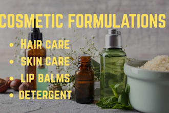 formulate skincare, hair care, cosmetic product formulation, lip balms cream