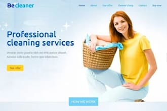 create cleaning service website, booking koala, cleaning service promotion