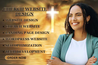 build church website ministry website nonprofit website social media flyer