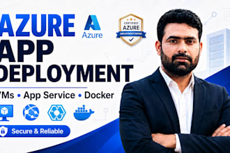 deploy your app on azure app service or vm