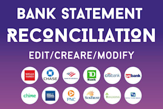 prepare bank reconciliation and financial statements