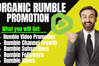 promote your rumble video organically to 100k real audience