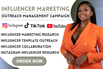 influencer manager research marketing campaign for influencer template outreach