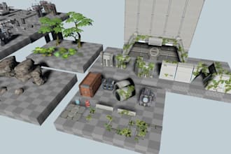 create aaa quality unreal engine assets and game scenes