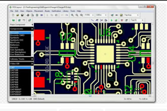 design professional pcb and circuit schematic in proteus and easyeda