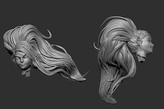 3d action figures, character design, stl file of miniatures, tabletop dnd sculpt