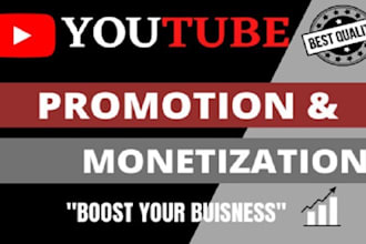 do organic youtube channel promotion for monetization