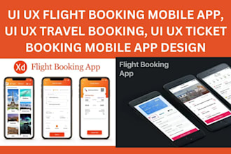 do ui ux flight booking mobile app, ui ux travel booking app, ticket booking app
