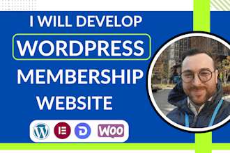 develop or build a wordpress membership and subscription website for you