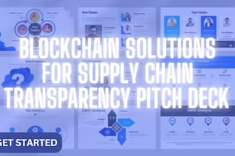 create US,UK, ca blockchain solution for supply chain transparency pitch deck