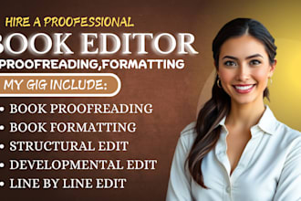 line edit, grammer check, copy edit your memoir biography christian book