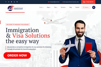 build immigration website law firm visa agency website immigration landing page