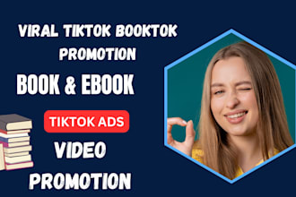 do viral tiktok booktok video promotion, ebook marketing book trailer