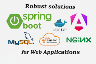create a web app, website using spring boot and angular