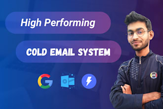 do high performing cold email setup with google, microsoft