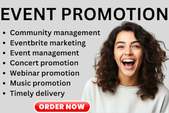 promote eventbrite, ticket booking, conference, webinar, event marketing