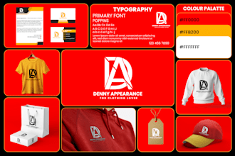 do luxury minimalist fashion streetwear monogram urban logo branding kit design
