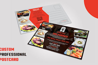 design quality postcards or business card of any size