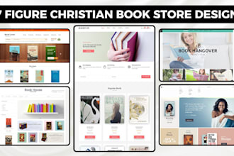design 7 figure christian book shopify store book website children book website