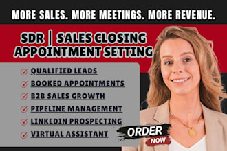 build your sales pipeline, book qualified meetings and close deals sales closer