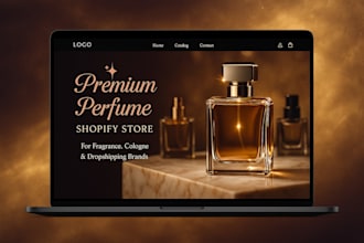 design perfume store fragrance shopify cologne website