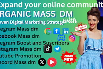 do discord promotion facebook mass dm twitter mass dm telegram mass dm ig dms