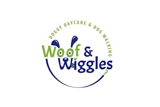 design dynamic doggy daycare and walking logo