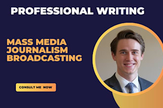 write on mass communication,essay, filming, production, articles