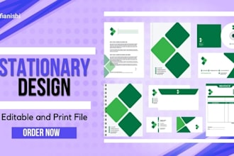 design professional logo, business card, letterhead, stationery, flyer, invoice