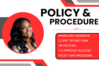 write homecare healthcare VA providers daycare ndis nemt policies and procedures