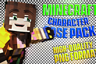 create custom minecraft character pose packs