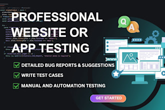 do QA testing services manual and automated testing for web apps and websites
