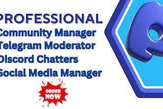 be your discord telegram mod and community manager for nft, crypto, web3