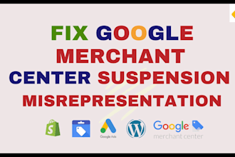 fix google merchant center misrepresentation suspension