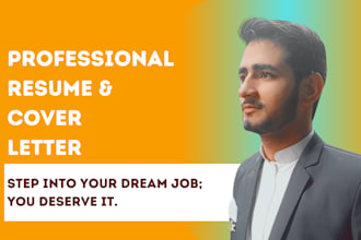 do professional cv maker and design upgrade expert in resume with cover letter