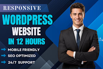 create responsive wordpress website design and business website development
