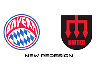 football or soccer club logo design and redesign