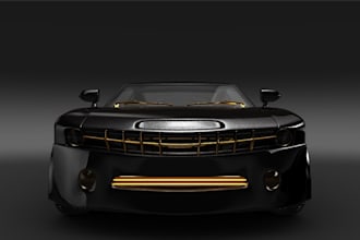 make a 3d low poly vehicle model for game or animation