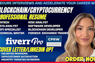 craft professional ats blockchain developer, crypto, defi specialist, nft resume